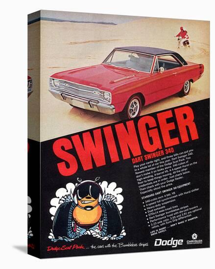 Dodge Dart Swinger 340-null-Stretched Canvas