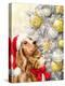 Dog and Cat with Baubles-MAKIKO-Premier Image Canvas