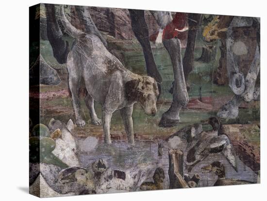 Dog and Ducks, Scene from Month of March-Francesco del Cossa-Premier Image Canvas