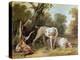 Dog and Hare-Jean-Baptiste Oudry-Premier Image Canvas