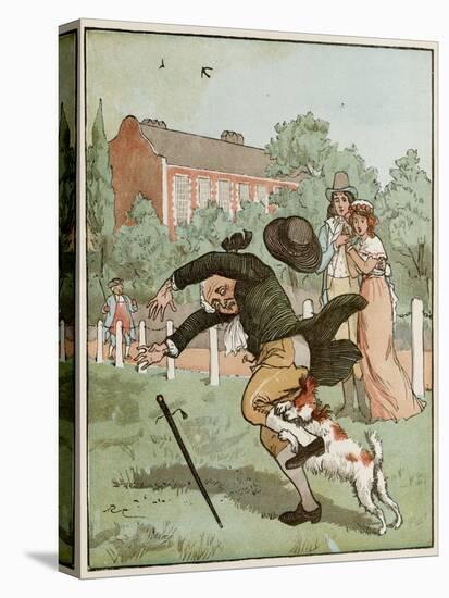 Dog Bites Man-Randolph Caldecott-Stretched Canvas