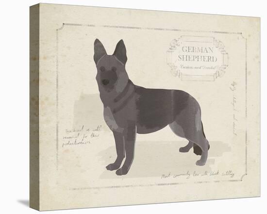 Dog Club - Shepherd-Clara Wells-Stretched Canvas