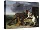 Dog Defending the Game, 1658 (Oil on Canvas)-Melchior de Hondecoeter-Premier Image Canvas