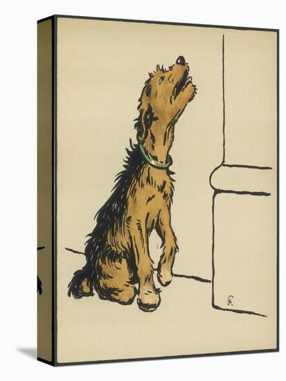 Dog in a Green Collar-Cecil Aldin-Premier Image Canvas