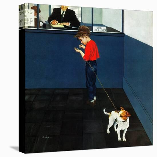 "Dog License", June 21, 1952-George Hughes-Premier Image Canvas