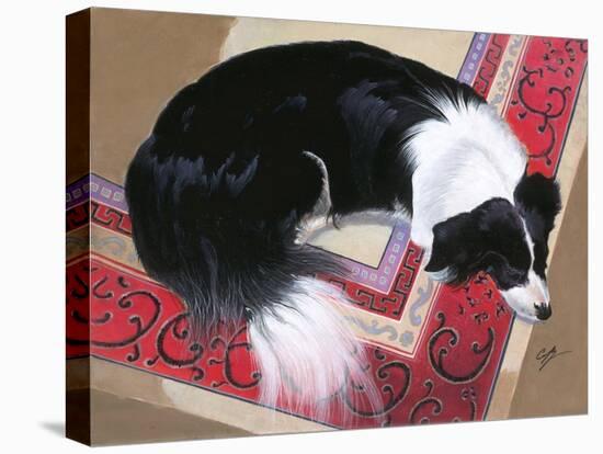 Dog on a Rug-Durwood Coffey-Premier Image Canvas