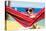 Dog on Hammock-Javier Brosch-Premier Image Canvas