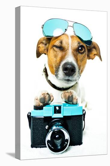Dog Photo Camera-Javier Brosch-Premier Image Canvas