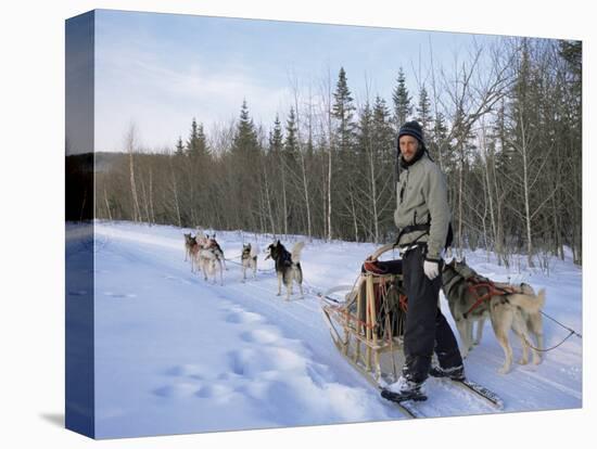 Dog Sledding with Aventure Inukshuk, Quebec, Canada-Alison Wright-Premier Image Canvas