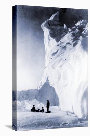 Dog Team Resting During the Terra Nova Expedition, 1910-Herbert Ponting-Premier Image Canvas