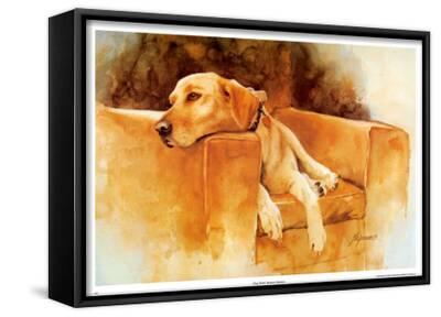 yellow lab canvas art