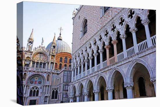 Doge's Palace, Venice, UNESCO World Heritage Site, Veneto, Italy, Europe-Hans-Peter Merten-Premier Image Canvas