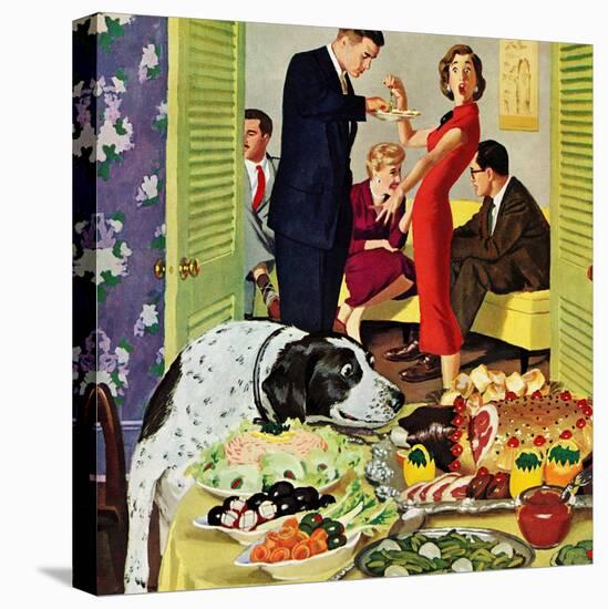 "Doggy Buffet", January 5, 1957-Richard Sargent-Premier Image Canvas