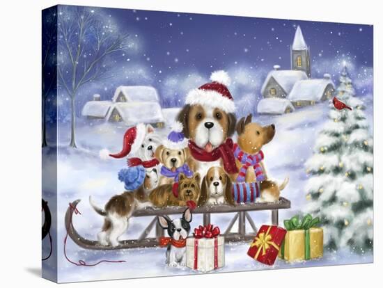 Dogs on Sled-MAKIKO-Premier Image Canvas