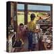 "Doing Dishes at the Beach", July 19, 1952-Stevan Dohanos-Premier Image Canvas