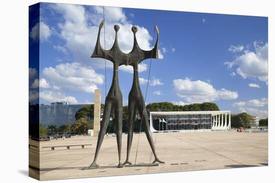 Dois Candangos (Two Labourers) Sculpture-Ian Trower-Premier Image Canvas