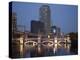 Dojima River at Night, Osaka, Japan-Richardson Rolf-Premier Image Canvas