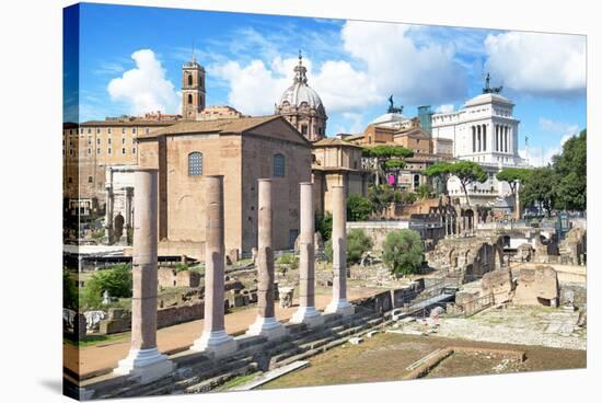 Dolce Vita Rome Collection - Antique Ruins Rome III-Philippe Hugonnard-Stretched Canvas