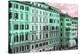Dolce Vita Rome Collection - Italian Green Facades-Philippe Hugonnard-Stretched Canvas