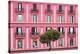 Dolce Vita Rome Collection - Pink Building Facade-Philippe Hugonnard-Stretched Canvas