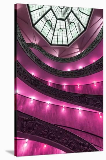 Dolce Vita Rome Collection - Pink Vatican Staircase-Philippe Hugonnard-Premier Image Canvas