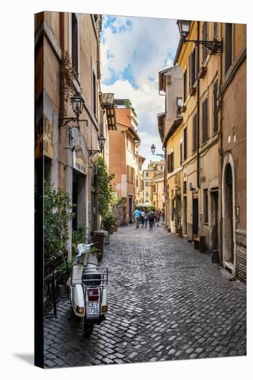 Dolce Vita Rome Collection - Scooter in street-Philippe Hugonnard-Stretched Canvas