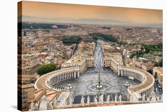 Dolce Vita Rome Collection - The Vatican City at Sunset III-Philippe Hugonnard-Stretched Canvas