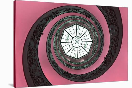 Dolce Vita Rome Collection - The Vatican Spiral Staircase Hot Pink-Philippe Hugonnard-Premier Image Canvas