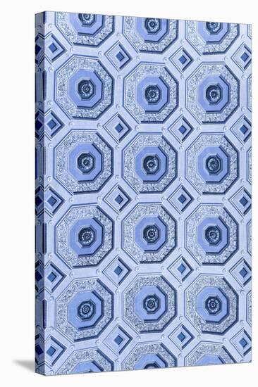 Dolce Vita Rome Collection - Vatican Blue Mosaic-Philippe Hugonnard-Stretched Canvas