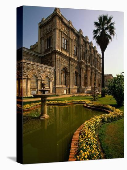 Dolmabahce Palace, the Bosporus, Istanbul, Turkey-Walter Bibikow-Premier Image Canvas