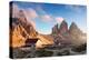 Dolomites Mountain  in Italy at Sunset - Tre Cime Di Lavaredo-TTstudio-Premier Image Canvas