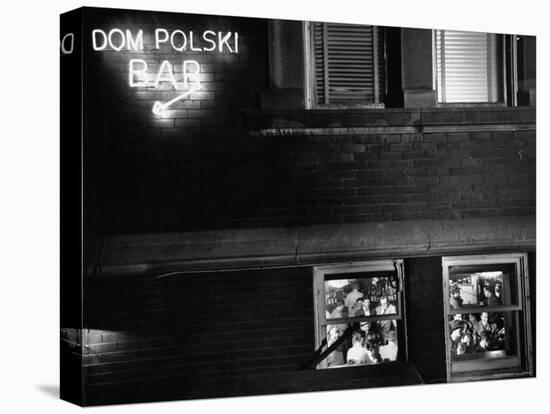 Dom Polski, East Side Community Center, from Photo Essay Regarding Polish American Community-John Dominis-Premier Image Canvas