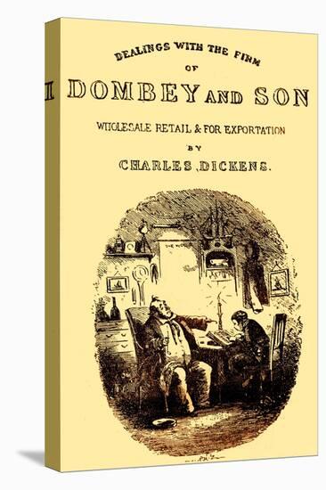 Dombey & Son by Charles Dickens Title page-Hablot Knight Browne-Premier Image Canvas