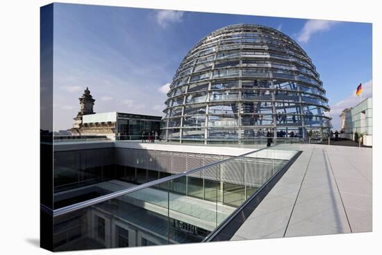 Dome of the Reichstag Building, Berlin, Germany-null-Stretched Canvas