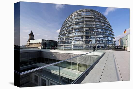 Dome of the Reichstag Building, Berlin, Germany-null-Stretched Canvas
