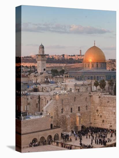 Dome of the Rock and the Western Wall, Jerusalem, Israel, Middle East-Michael DeFreitas-Premier Image Canvas