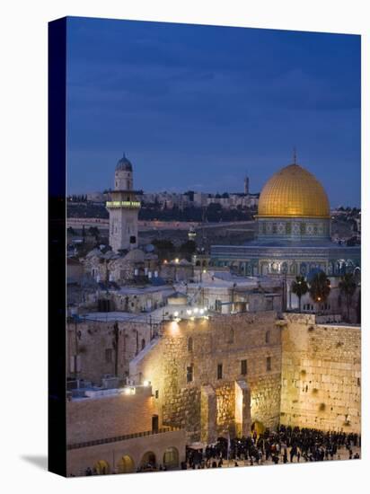 Dome of the Rock and the Western Wall, Jerusalem, Israel, Middle East-Michael DeFreitas-Premier Image Canvas