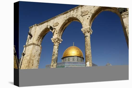 Dome of the Rock Mosque, Temple Mount, UNESCO World Heritage Site, Jerusalem, Israel, Middle East-Yadid Levy-Premier Image Canvas