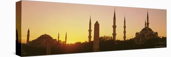 Domes and Minarets of the Blue Mosque (Sultan Ahmet Mosque), Istanbul, Turkey, Europe-Simon Harris-Premier Image Canvas