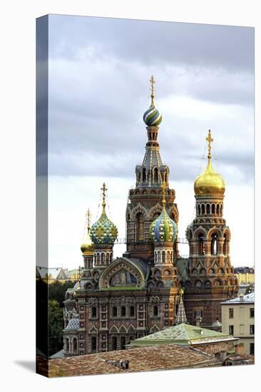 Domes of Church of the Saviour on Spilled Blood, St. Petersburg, Russia-Gavin Hellier-Premier Image Canvas