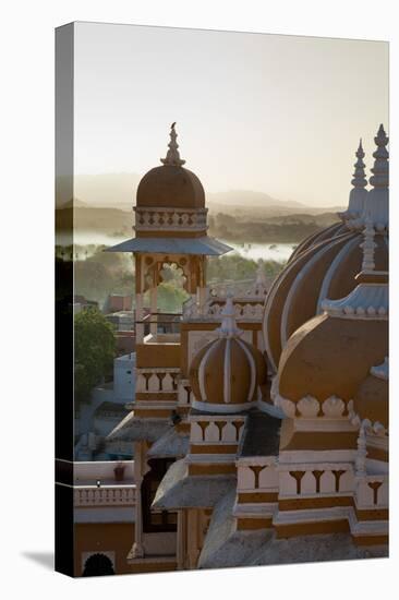 Domes of Deogarh Mahal Palace Hotel at Dawn, Deogarh, Rajasthan, India, Asia-Martin Child-Premier Image Canvas