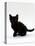 Domestic Cat, 9-Weeks, Black Shorthair Kitten-Jane Burton-Premier Image Canvas