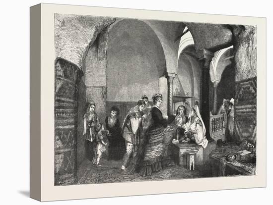 Domestic Life in the East Visit of European Ladies to a Harem at Tunis Tunisia 1876-null-Premier Image Canvas