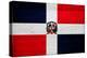 Dominican Republic Flag Design with Wood Patterning - Flags of the World Series-Philippe Hugonnard-Stretched Canvas