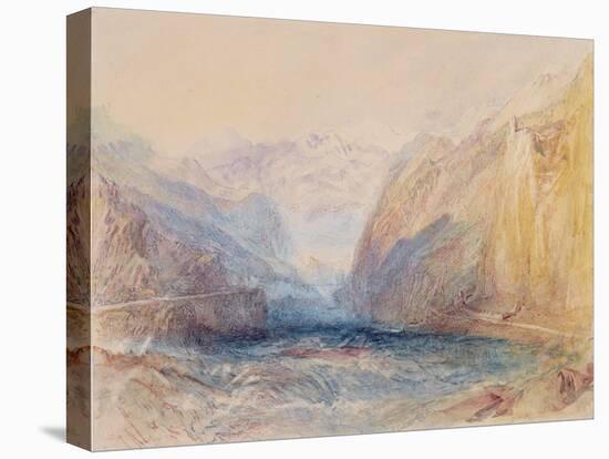 Domleschg Valley, Near Rothenbrunnen, Looking Towards Rhazuns, 1843-J. M. W. Turner-Premier Image Canvas