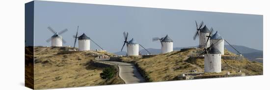Don Quixote Windmill Panorama, Consuegra, Castile-La Mancha, Spain, Europe-Charles Bowman-Premier Image Canvas