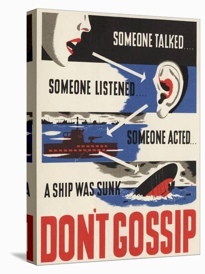 Don't Gossip Poster-null-Premier Image Canvas