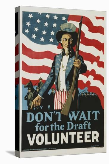 Don't Wait for the Draft, Volunteer Recruitment Poster-null-Premier Image Canvas