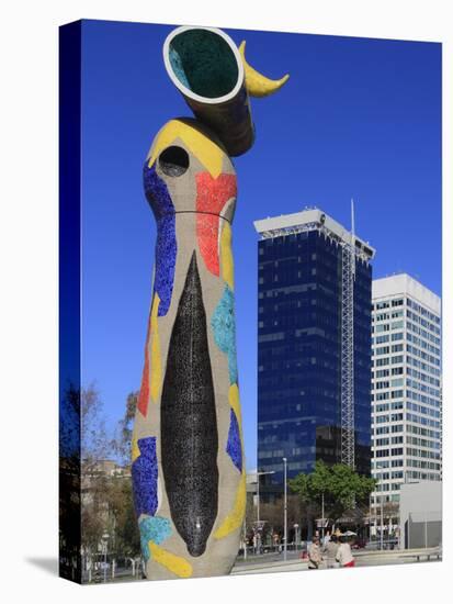 Dona I Ocell (Woman and Bird) Sculpture by Joan Miro, Barcelona, Catalunya, Spain, Europe-Rolf Richardson-Premier Image Canvas