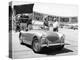 Donald Healey with an Austin Healey at a Motor Race-null-Premier Image Canvas